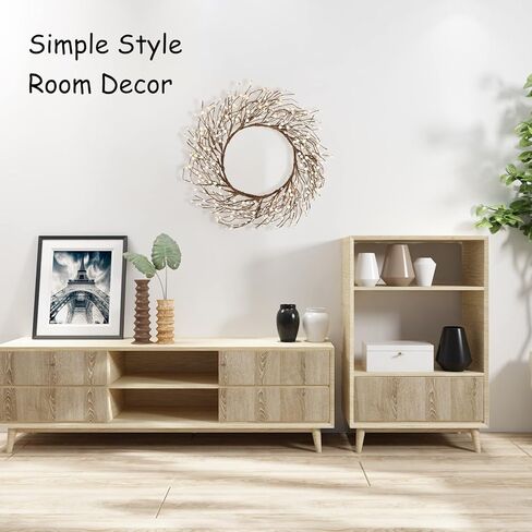 Whonline 18 Inches Pip Berry Wreath Christmas Wreath Off White Winter Wreath for Festival Celebration Front Door Wall Window Home Decor in Kuwait