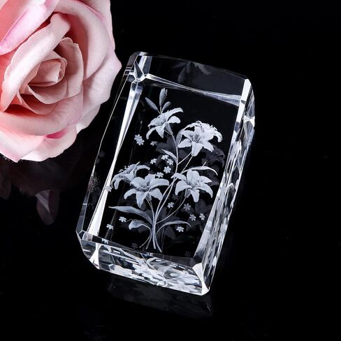 YWHL 3D منقوشة كريستال روز أنا أحبك هدايا لها ذكرى رومانسية عيد الحب هدية لصديقة زوجة عيد الأم هدايا عيد الميلاد لأمي النساء in Kuwait