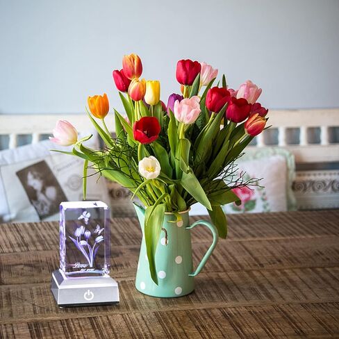 YWHL 3D منقوشة كريستال روز أنا أحبك هدايا لها ذكرى رومانسية عيد الحب هدية لصديقة زوجة عيد الأم هدايا عيد الميلاد لأمي النساء in Kuwait