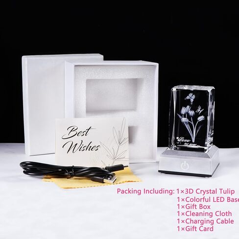 YWHL 3D منقوشة كريستال روز أنا أحبك هدايا لها ذكرى رومانسية عيد الحب هدية لصديقة زوجة عيد الأم هدايا عيد الميلاد لأمي النساء in Kuwait