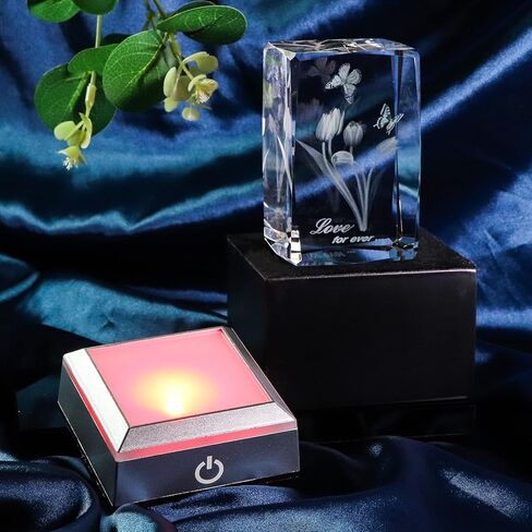 YWHL 3D منقوشة كريستال روز أنا أحبك هدايا لها ذكرى رومانسية عيد الحب هدية لصديقة زوجة عيد الأم هدايا عيد الميلاد لأمي النساء in Kuwait