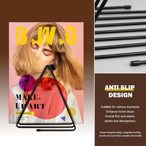 BLELEYLL 2PCS Vinyl Record Storage Rack，14-slot Metal Magazine Book Album Display Shelf,Vinyl Records Holder,Record Rack，Vinyl Record Organizer,Vinyl Holder Stand，Record Holder for Albums. in Kuwait