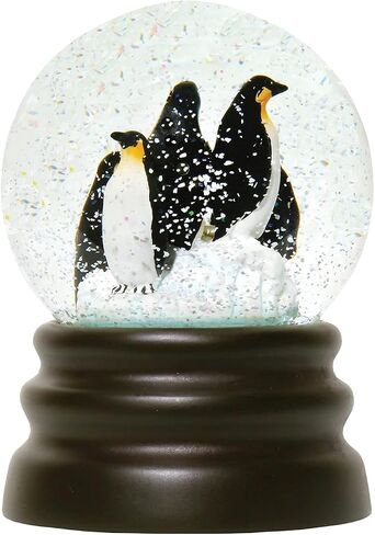 WHAT ON EARTH Musical Snow Globe - Adorable Penguin Figurines Snowglobe, Wind Up Christmas Water Globe Plays Let It Snow in Saudi Arabia