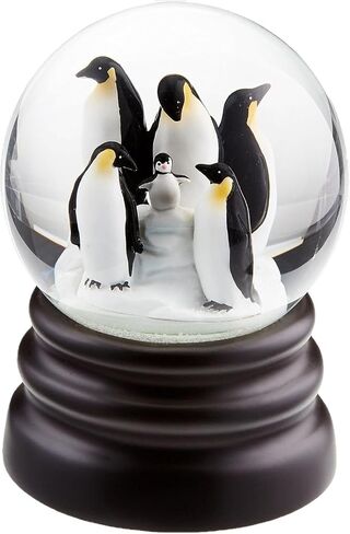 WHAT ON EARTH Musical Snow Globe - Adorable Penguin Figurines Snowglobe, Wind Up Christmas Water Globe Plays Let It Snow in Saudi Arabia