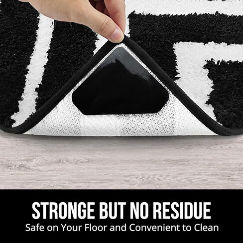JEEREE Gripper for Rug 12 Pack - Dual Sided Anti Curling Rug Tape Rug Stickers Non Slip Washable Carpet Tapes Rug Corner Grippers for Area Rugs and Tile in Saudi Arabia