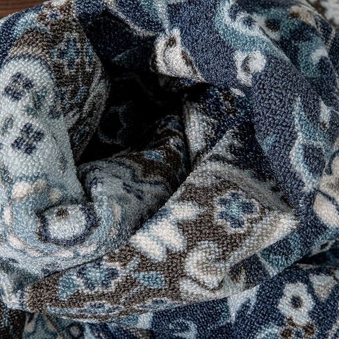 Well Woven Kings Court Gene Traditional Medallion Blue Machine Washable Indoor/Outdoor 2'7" x 9'10" Runner Rug in Saudi Arabia