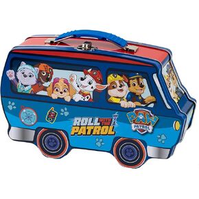 Paw Patrol Van Shaped Tin Carry All, Blue, with Handle Lock and Clasp
