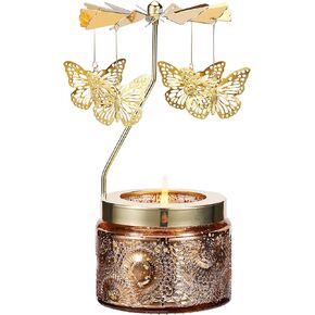 Christmas Gifts for Women, Candle Gifts for Mom Daughter Sister Wife, Unique Gifts for Friend Women Rotatable Scented Candles Gifts for Anniversary Christmas (Christmas Tree)