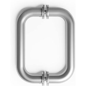 مقبض سحب من الزجاج والمرآة مقاس 6 بوصات من الخلف إلى الخلف على شكل حرف C مع لمسة نهائية من الكروم لباب الدش in Kuwait