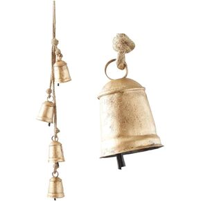 Deco 79 Decorative Cow Bells, Large Size, Gold in Saudi Arabia
