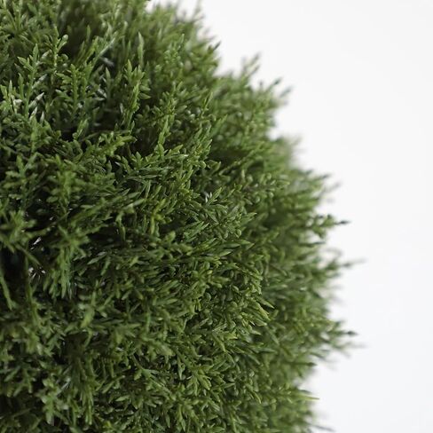 momoplant Artificial Topiaries Ball Tree Outdoor, 3.3ft Fake Topiary Triple Ball Boxwood Trees(2 Pieces), Faux Shrubs Plants Potted Green Decorative Indoor Porch or Garden（40inch） in Saudi Arabia