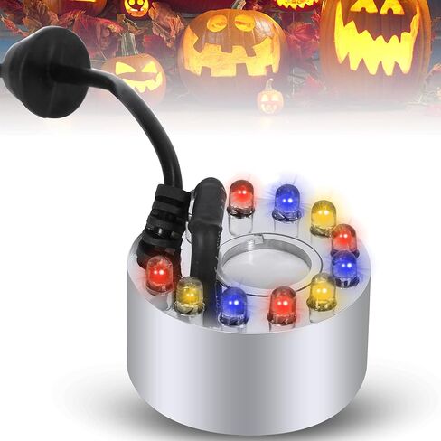 هانشين جهاز ترطيب الهواء بالموجات فوق الصوتية 12 مصباح LED يعمل بالموجات فوق الصوتية للحماية من نقص المياه لتزيين الهالوين ونافورة المياه والبركة in Kuwait