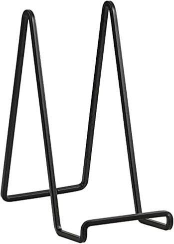 Plate Holder Easel Display Stand - 6 inch Metal Plate Stands for Display - Tabletop Picture Stand - Black Iron Easels for Display Pictures | Photo Frames | Book | Decorative Plates | Plaque - 4Pack in Saudi Arabia