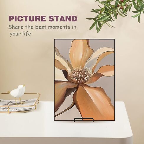 Plate Holder Easel Display Stand - 6 inch Metal Plate Stands for Display - Tabletop Picture Stand - Black Iron Easels for Display Pictures | Photo Frames | Book | Decorative Plates | Plaque - 4Pack in Saudi Arabia