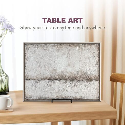 Plate Holder Easel Display Stand - 6 inch Metal Plate Stands for Display - Tabletop Picture Stand - Black Iron Easels for Display Pictures | Photo Frames | Book | Decorative Plates | Plaque - 4Pack in Saudi Arabia