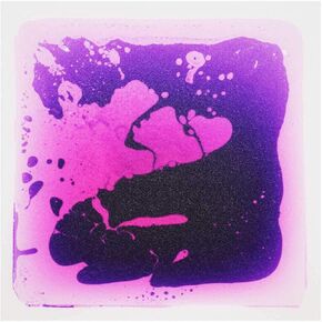 LONGKING 12 Inch X 12 Inch (30cm X 30cm) Liquid Encased Decorative Tiles, Bright Blue in Kuwait