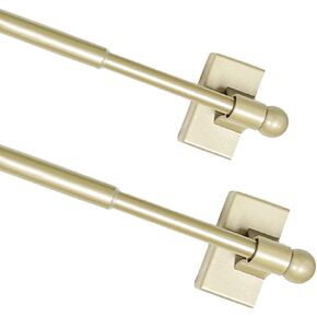 2 حزمة من قضبان الستارة المغناطيسية للأبواب المعدنية/النوافذ متعددة الاستخدامات وقابلة للتعديل لأعمدة الستارة المغناطيسية لبار المرحاض والمقهى والأجهزة المنزلية وأماكن الحديد الصلب، تمتد من 16 بوصة إلى 28 بوصة، أسود in Kuwait