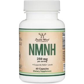 NMNH (Dihydronicotinamide Mononucleotide) 250mg Per Serving, 60 Count (30 Servings) NAD Supplement to Boost NAD+ Levels as We Age (May Be More Effective Than Nicotinamide Riboside) by Double Wood