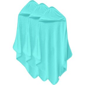 Cosy Family 3 Pack Baby Hooded Towels, Rayon Made from Bamboo, Ultra Soft Unisex Bath Towels for Babies,Toddler,Infant - Newborn Essential - Ultra Absorbent Toddler Towels for Baby Boy Girl - Grey