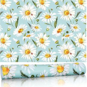 10 ورقات من Whaline، بطانات أدراج زهرة الأقحوان، بطانات أرفف معطرة بالشاي الأبيض، بطانات ورقية للأدراج العطرية للمنزل، 19.5 × 14 بوصة in Kuwait