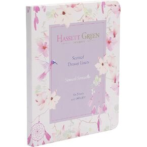 بطانات الأدراج المعطرة من هاسيت جرين لندن - عطر حسي حسي - عبوتين من 6 ورقات مقاس 23.6 × 15.75 بوصة (عبوة مزدوجة) in Kuwait