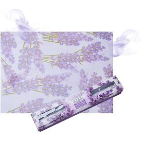 بطانات الأدراج والأرفف المعطرة من VitaFeli - ثمانية (8) أوراق ورقية غير لاصقة - تحافظ على أدراج الخزانة، وأرفف الخزانة، وخزائن الكتان، وأرفف خزانة الملابس، والطاولات والحمام نظيفة وملونة وعطرة in Kuwait