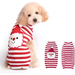 BOBIBI Dog Sweater for Christmas Cartoon Reindeer Pet Cat Winter Knitwear Warm Clothes Medium in Saudi Arabia