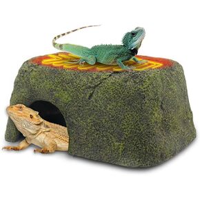 فودور الزواحف الحرارة الصخور إخفاء الكهف مخابئ الزواحف التي تسيطر عليها ثرموستاتي كهف حوض السمك ديكور الصخور سخان للسحالي والسلاحف والثعابين والزواحف والبرمائيات in Kuwait