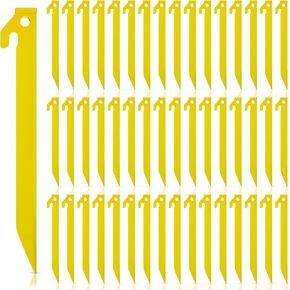 Plastic Tent Stakes 9 Inch Heavy Duty Tent Pegs Spike Hook Stakes Light Safe Tent Stakes Canopy Stakes for Valentines Halloween Christmas Garden Decorations Camping Outdoor Lawn Tarp