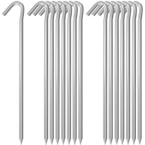 mysit 9 "حصص خيمة نفخ حصة 60 حزمة، الثقيلة أوتاد خيمة معدنية مجلفنة حديقة ستابلز الأرض دبابيس التخييم السياج السنانير للمطاطية، في الهواء الطلق حديقة زينة عيد الميلاد، فخ in Kuwait