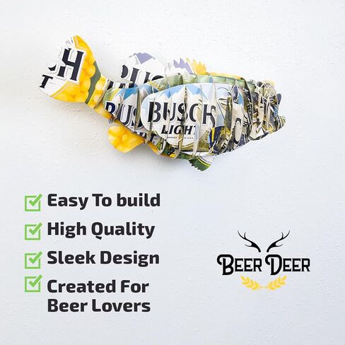 BEER DEER Busch Light Bass 3D Cardboard Mount Wall Art in Kuwait