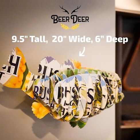 BEER DEER Busch Light Bass 3D Cardboard Mount Wall Art in Kuwait