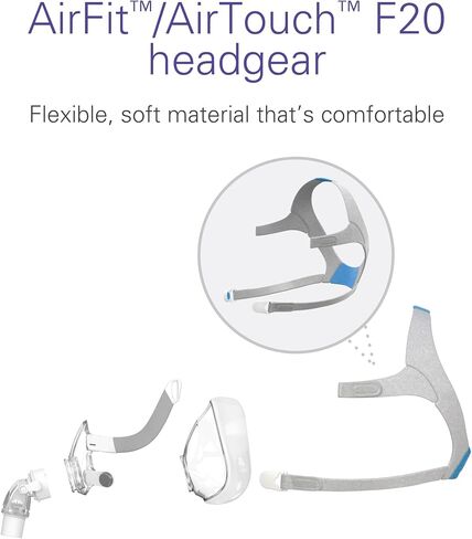 ResMed AirFit/AirTouch F20 Full Face Replacement Headgear - Small, Pink in Saudi Arabia