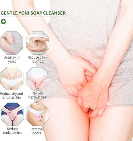 قالب صابون يوني من ناتتش، غسول أنثوي متوازن PH للنساء، غسول يوني مهبلي طبيعي بالزيت العطري الطبيعي، قالب صابون خاص للقضاء على الرائحة، وتقليل الحكة، وترطيب المنطقة الحميمة in Kuwait