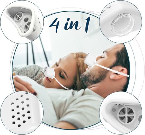 4 in 1 Anti snoring Devices,2023 New Atomization snoring Solution,Right Amount Fog,Adjustable Wind Force Sleep Apnea Devices for Comfortable Sleep in Kuwait