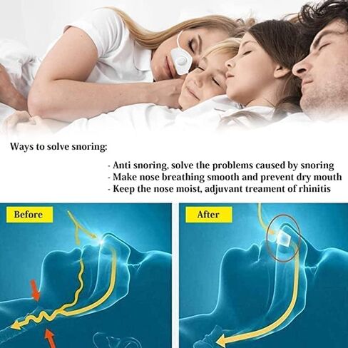 4 in 1 Anti snoring Devices,2023 New Atomization snoring Solution,Right Amount Fog,Adjustable Wind Force Sleep Apnea Devices for Comfortable Sleep in Kuwait