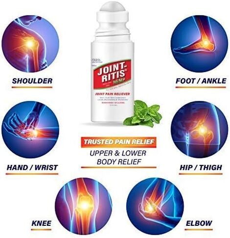 2-Pack | Fast Relief Joint-Ritis | All-Natural | Maximum Relief for Back, Neck, and Joints | As Seen On TV | Easy to Apply, 2 fl oz Roll-On in Saudi Arabia