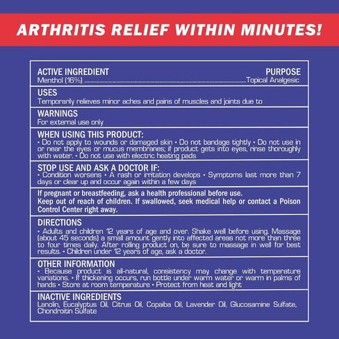 2-Pack | Fast Relief Joint-Ritis | All-Natural | Maximum Relief for Back, Neck, and Joints | As Seen On TV | Easy to Apply, 2 fl oz Roll-On in Saudi Arabia