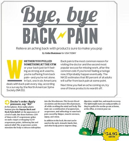 نايويا مجموعة وسادة ووسادة لتخفيف الام الظهر والرقبة من بيلابيبي - تخفف التوتر والظهر والرقبة وآلام الورك- تأتي في شنطة حمل للتخزين والسفر - كما رأينا في الولايات المتحدة الامريكية اليوم، ابيض in Kuwait