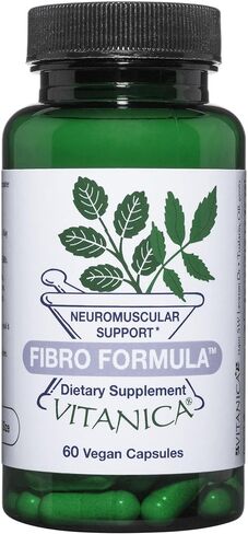 Vitanica Fibro Formula, Fibromyalgia Relief Support, Saffron Extract 60mg, 5 HTP 100mg, Pea 300mg, Dr Formulated Neuro Muscular Support Supplement, Vegan, Non-GMO, 60 Capsules in Saudi Arabia