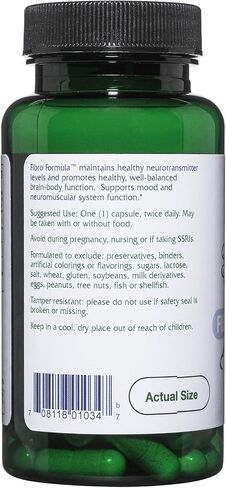 Vitanica Fibro Formula, Fibromyalgia Relief Support, Saffron Extract 60mg, 5 HTP 100mg, Pea 300mg, Dr Formulated Neuro Muscular Support Supplement, Vegan, Non-GMO, 60 Capsules in Saudi Arabia