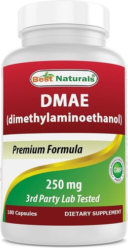 مكمل غذائي بيست ناتشورالز DMAE 250 مجم 180 كبسولة - ثنائي ميثيل أمينوثانول بيتارترات in Saudi Arabia