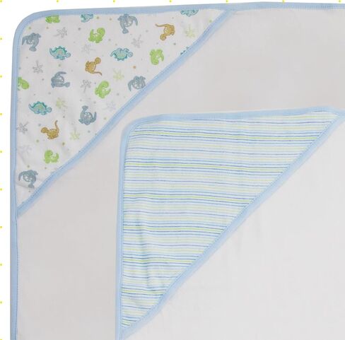 Spasilk Hooded Towel Set for Newborn Boys and Girls, Soft Terry Towel Set, Pack of 3, Yellow Duck in Saudi Arabia