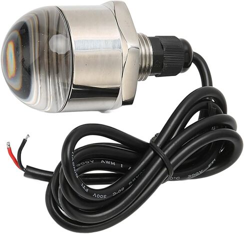 Qiilu تحت الماء قابس التصريف الضوء 丨 مصباح الصيد تحت الماء 丨 قابس الصرف LED ضوء IP68 مقاوم للماء 1/2in NPT مصباح تحت الماء عالمي لمقاعد سفينة اليخوت وملحقاتها in Saudi Arabia