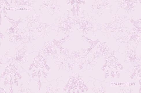 هاسيت جرين لندن بطانات ادراج معطرة - قطن طبيعي - ارجواني فاتح ولافندر - قلوب وورود - سينشوال سينشويل - 6 اوراق مقاس 600 × 400 في كل صندوق in Kuwait