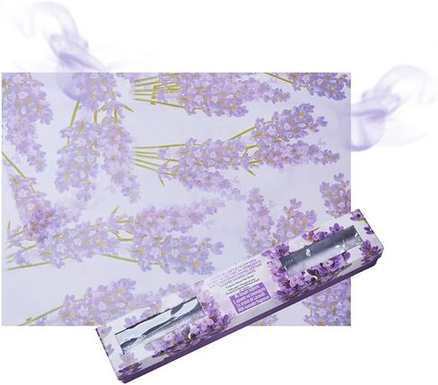 بطانات الأدراج والأرفف المعطرة من VitaFeli - ثمانية (8) أوراق ورقية غير لاصقة - تحافظ على أدراج الخزانة، وأرفف الخزانة، وخزائن الكتان، وأرفف خزانة الملابس، والطاولات والحمام نظيفة وملونة وعطرة in Kuwait