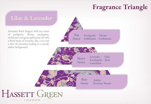 بطانات الأدراج المعطرة من هاسيت جرين لندن - عطر الليلك واللافندر - عبوة واحدة مكونة من 6 ورقات مقاس 23.6 × 15.75 بوصة in Kuwait