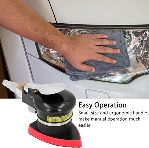 12000rpm Air Sander,Triangle Pneumatic Grinder, Mini Handheld Polisher for Wood Metal Random-Orbit Sanders in Kuwait
