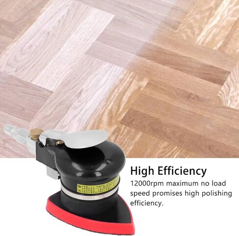 12000rpm Air Sander,Triangle Pneumatic Grinder, Mini Handheld Polisher for Wood Metal Random-Orbit Sanders in Kuwait