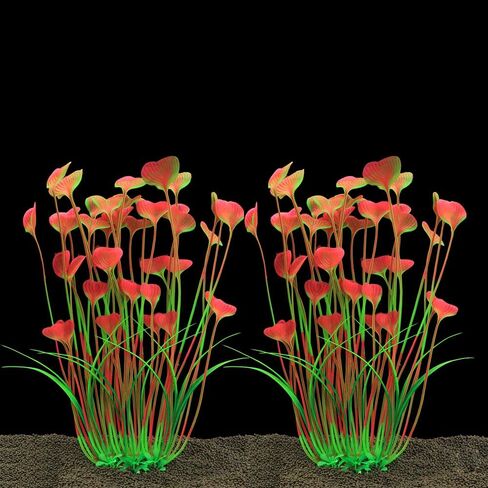 ALEGI Fish Tank Decorations Aquarium Plastic Plants Large in Saudi Arabia